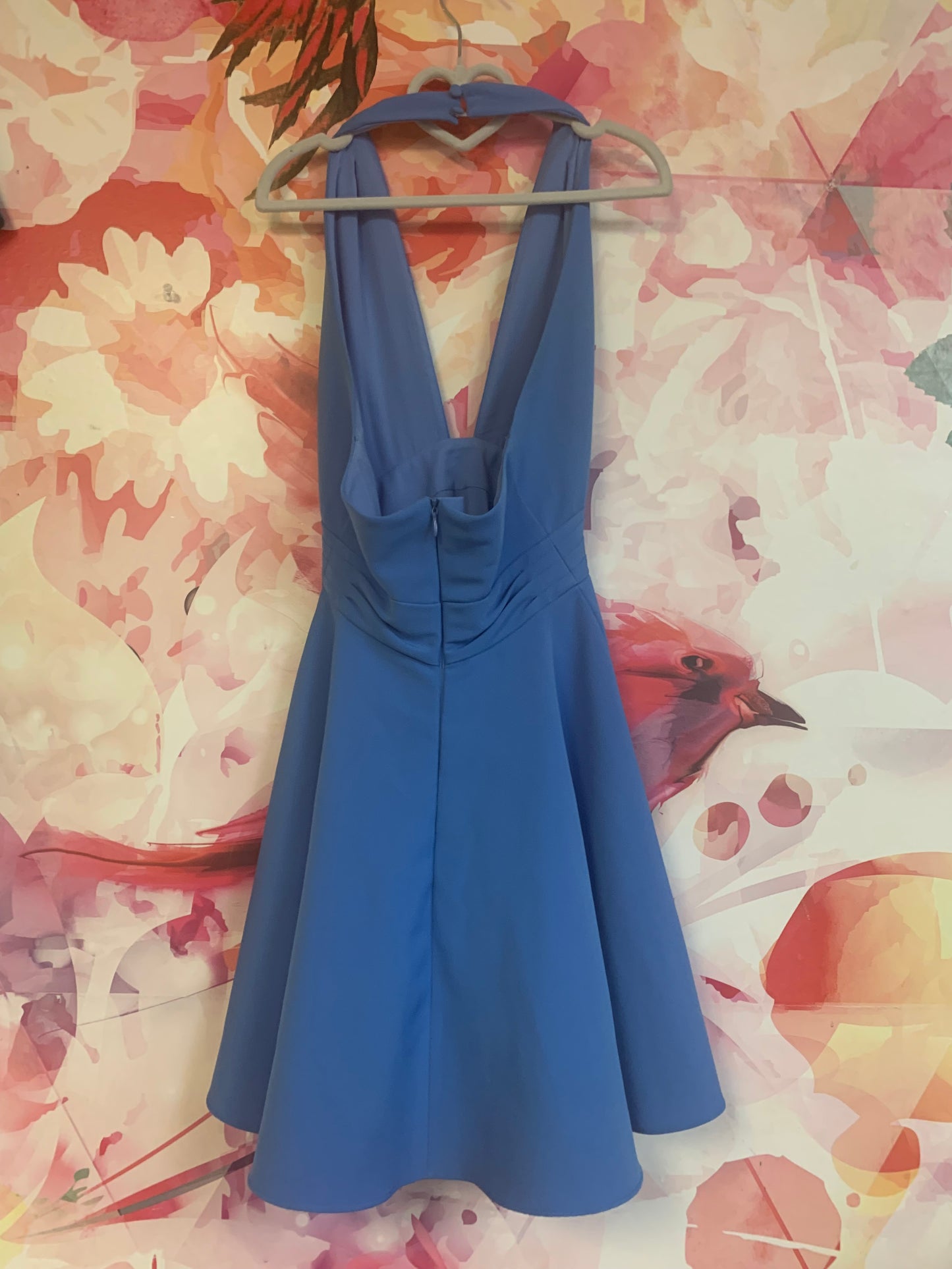 Milly Minis blue halter swing dress. Size 10.