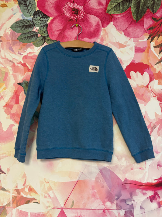 The North Face Evolution Crew sweatshirt in Algae Blue. Size 7/8.