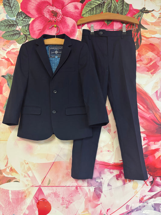 Andy & Evan blue blazer and dress pants. Size 7.