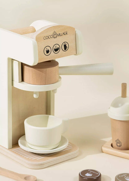 Coco Village - Wooden Coffee Maker Set - Foam