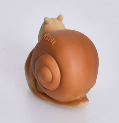 Tikiri Toys LLC - Snail Natural Rubber Teether, Rattle & Bath Toy