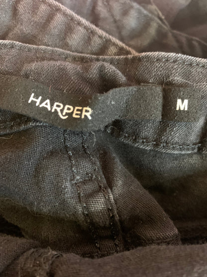 Harper black denim overalls. Size Medium.