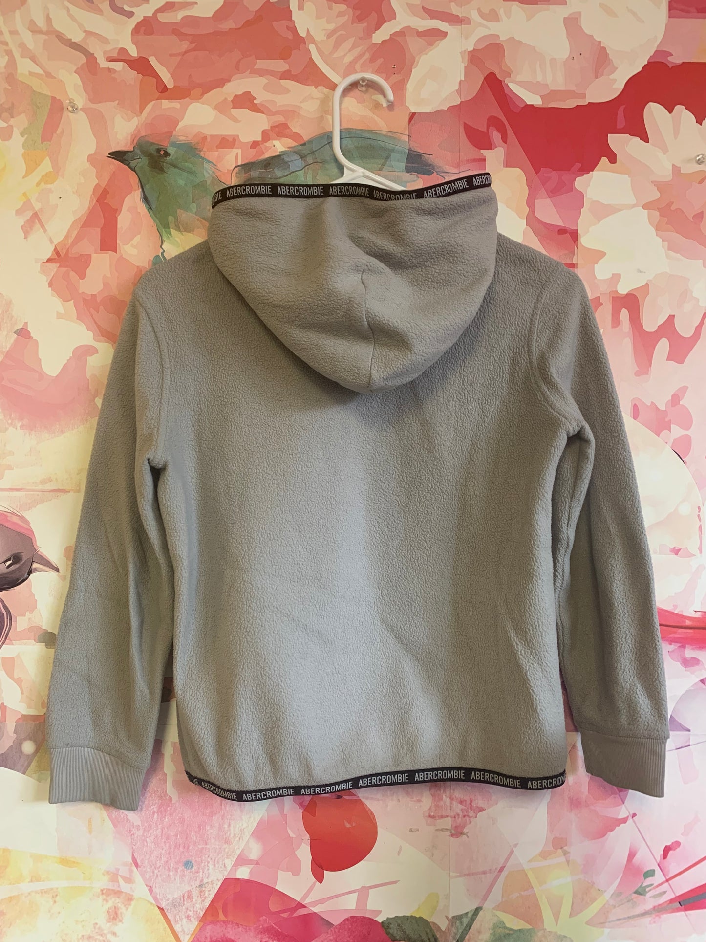 Abercrombie Kids grey fleece hoodie. Size 7/8