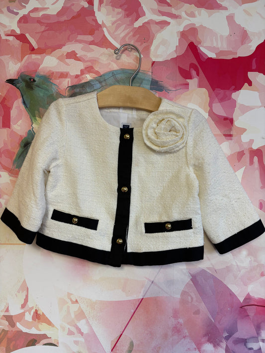 Janie & Jack ivory Bouclé jacket. Fully lined. NEW WITH TAGS. size 3T