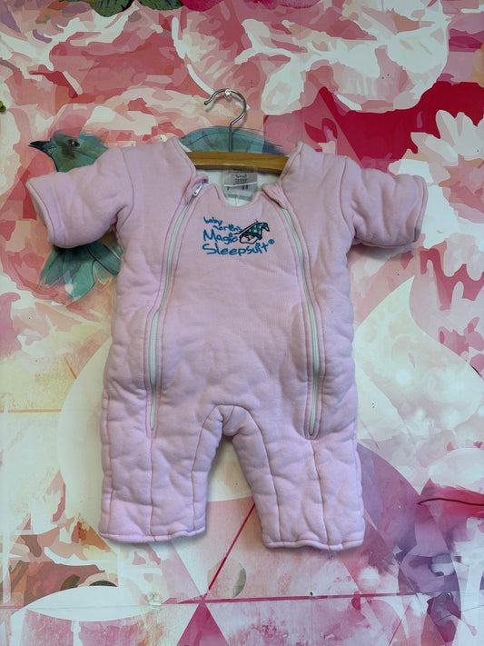 Baby Merlin’s Magic Sleepsuit. Pink. Size 3-6m