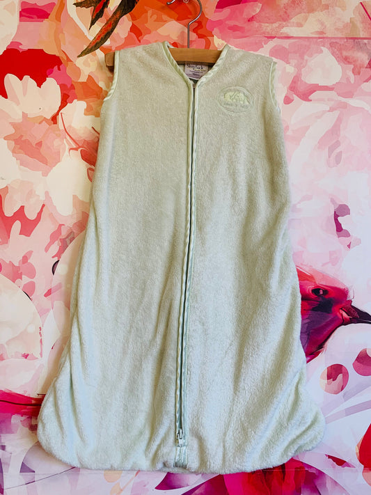 Halo sleep sack. Light sage green fleece. Size Small 0-6m