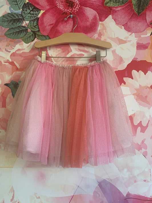 H&M pink sparkly tulle skirt. Size 6T