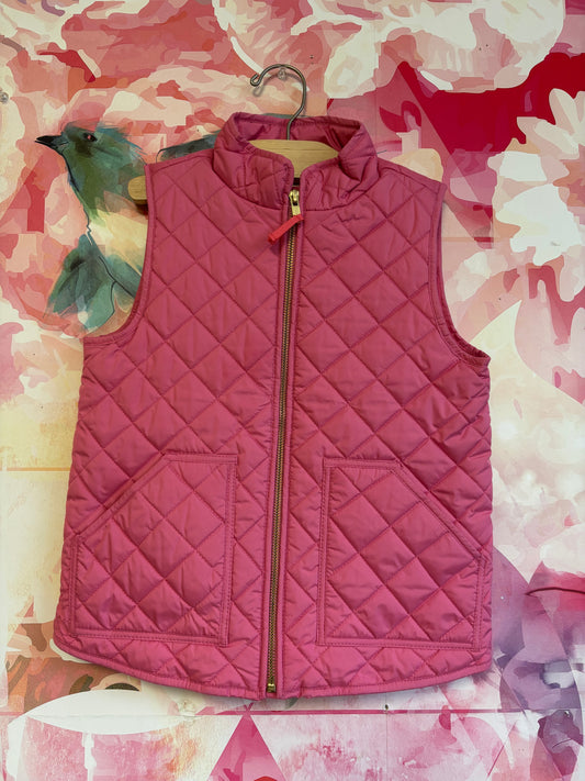 Crewcuts pink quilted vest. Size 7/8