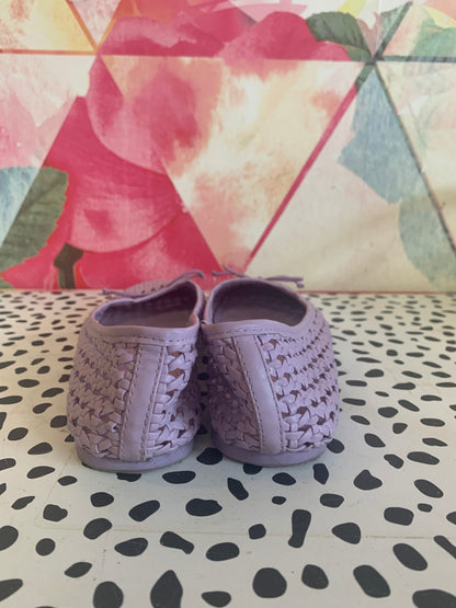 Zara light purple woven slip on summer shoes. Size 3.