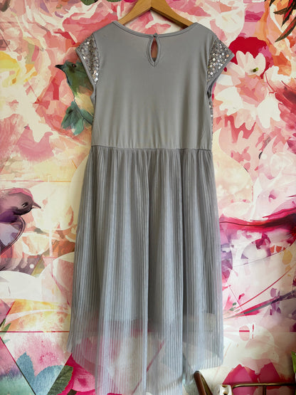 George silver short sleeve sequin party dress. Size 14/16 XL