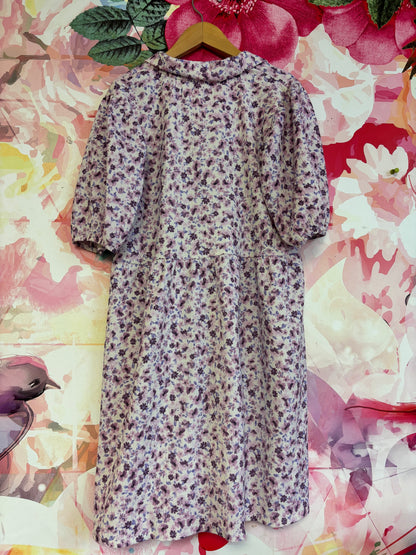 zara purple puff sleeve dress ZARA lilac floral satin puff sleeve mini dress Purple Size XS - $24 (60% Off Retail)