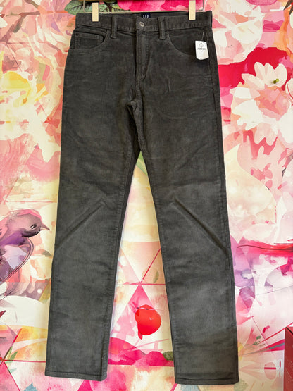 Gap grey corduroys. Regular stretch slim cut. NEW WITH TAG. Size 16T.