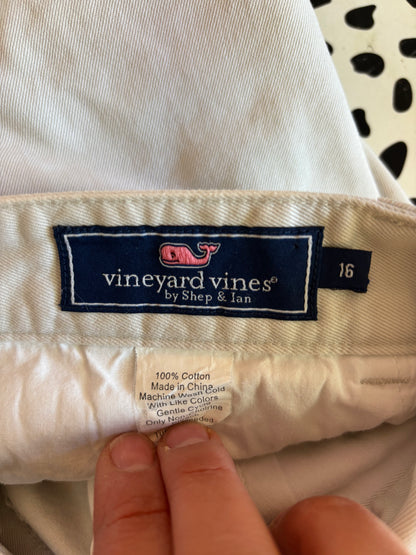 Vineyard Vines light khaki pants. Size 16