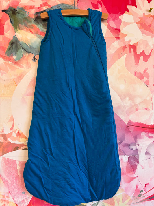 Posh Peanut Blue Sleep Sack. Bamboo Papook Viscose. Size 3-6m.