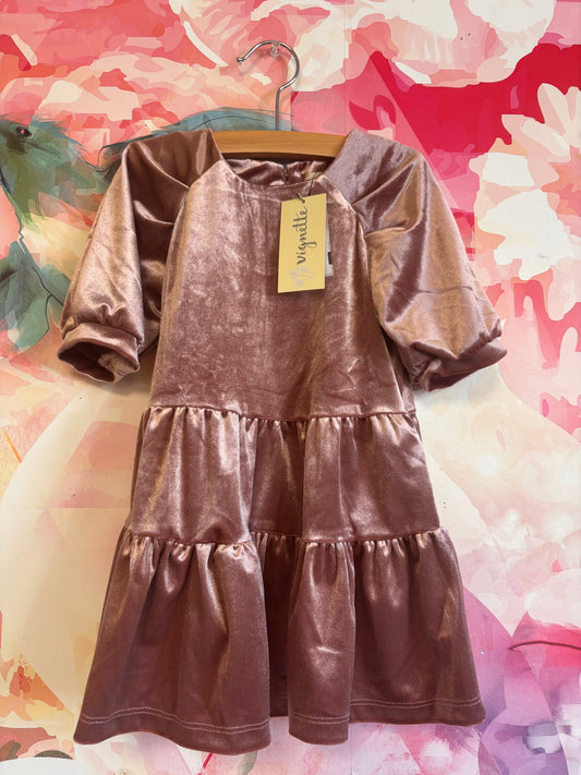 Vignette Alice Dress. Rose Shimmer. New With Tags. Size 12-18m.