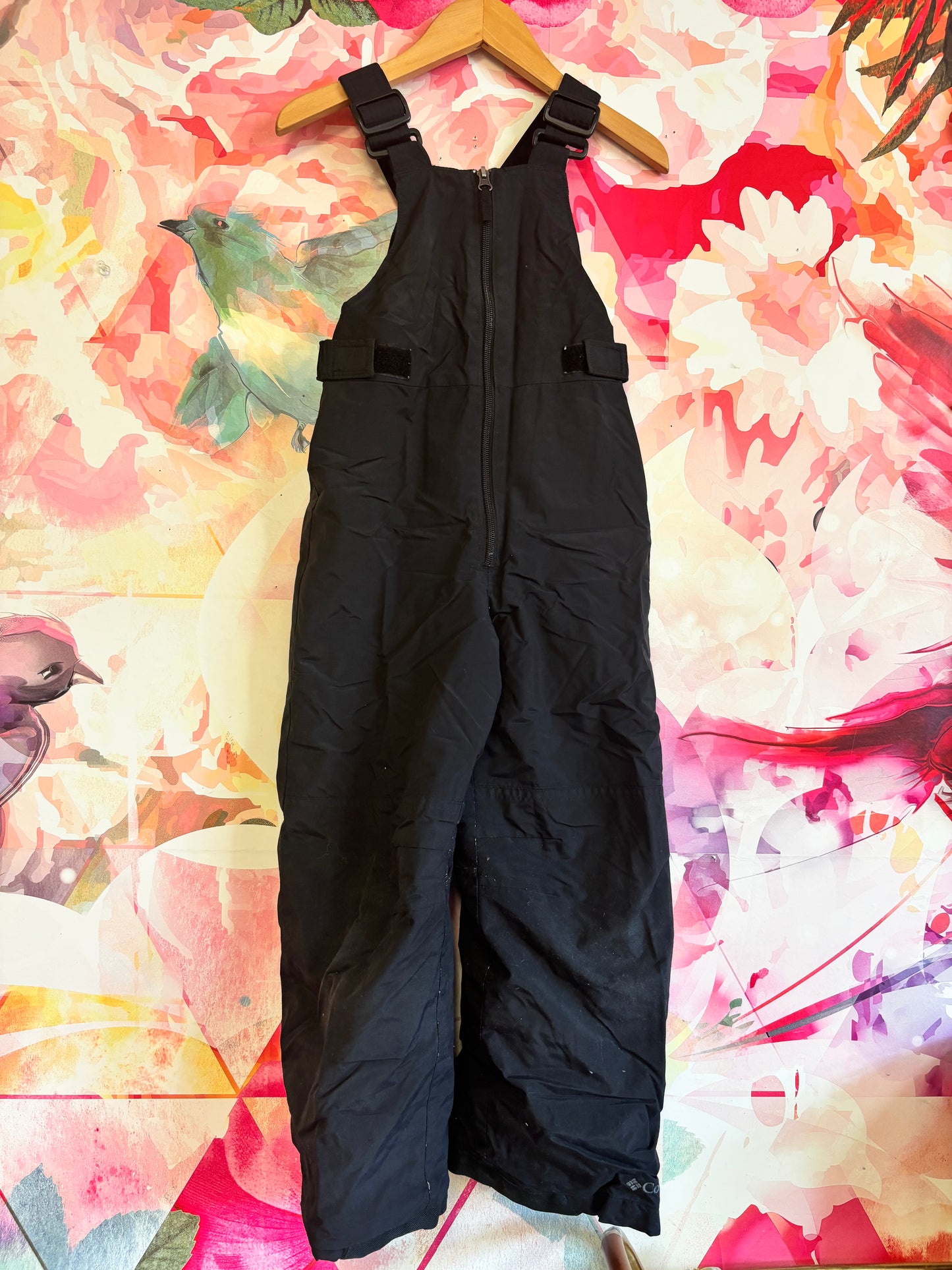 Columbia Black Snow Bib. Size 6T.