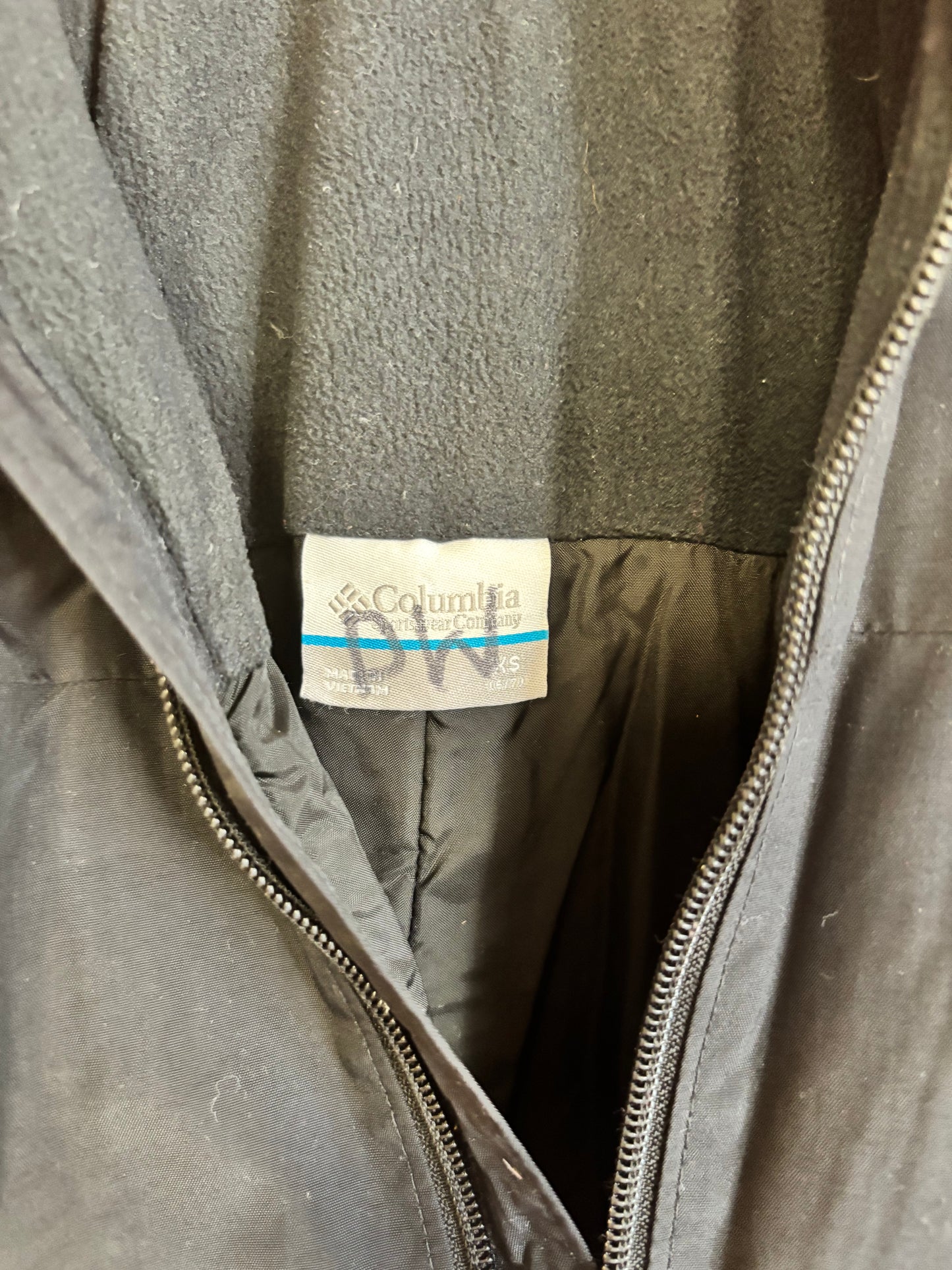 Columbia Black Snow Bib. Size 6T.