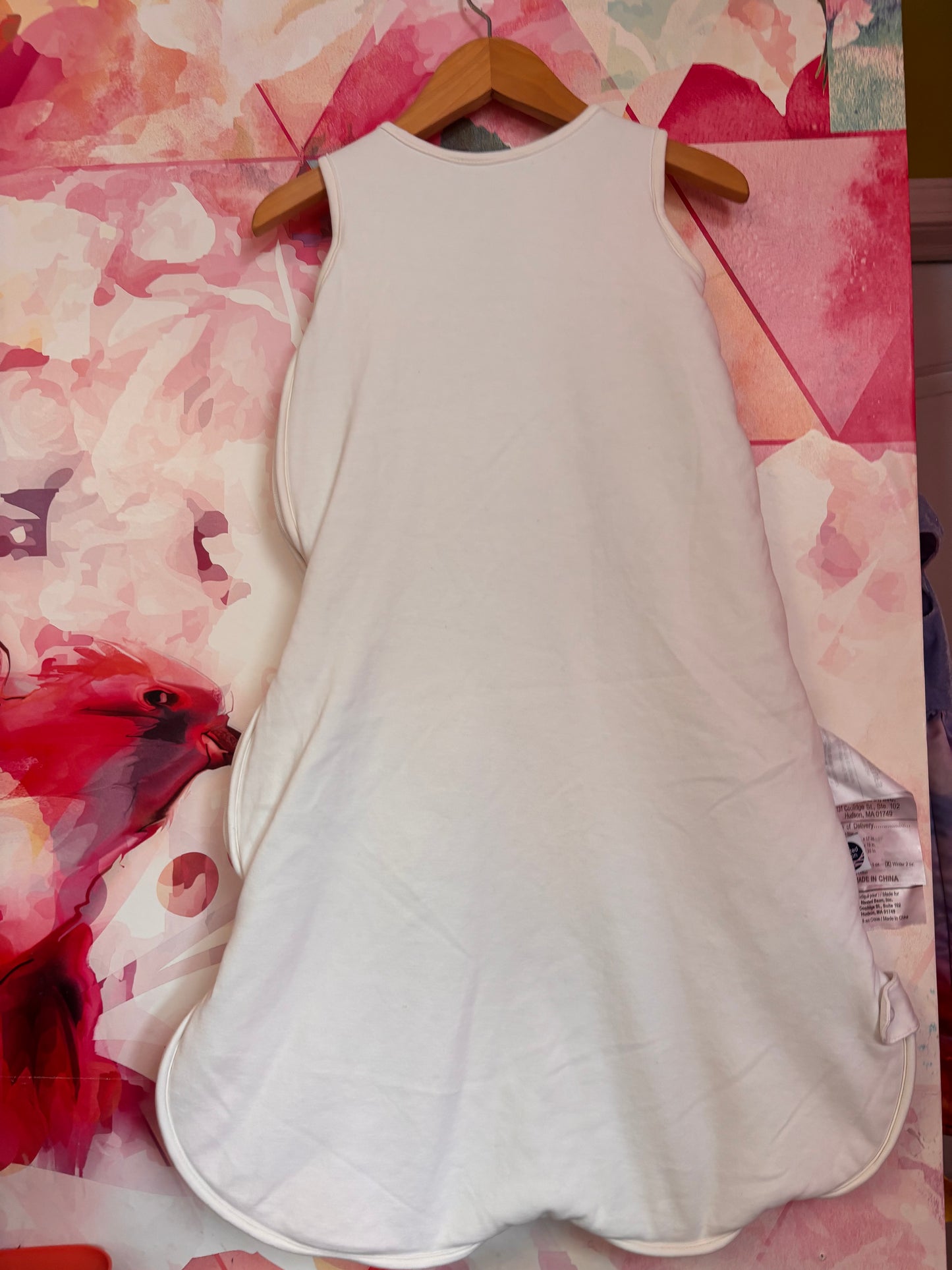 Nested Bean white sleep sack. Zen Sack Winter. Size Large. 15-24m