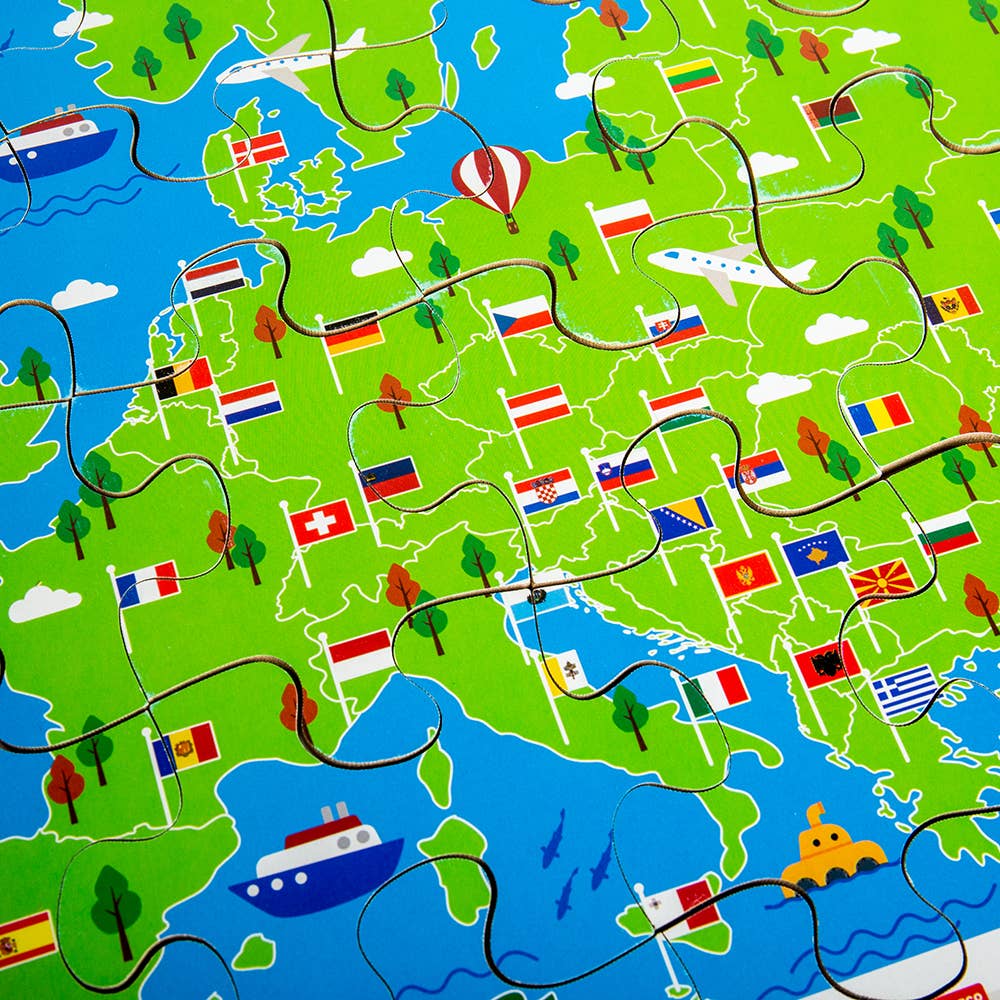 Bigjigs Toys - European Landmarks Floor Puzzle