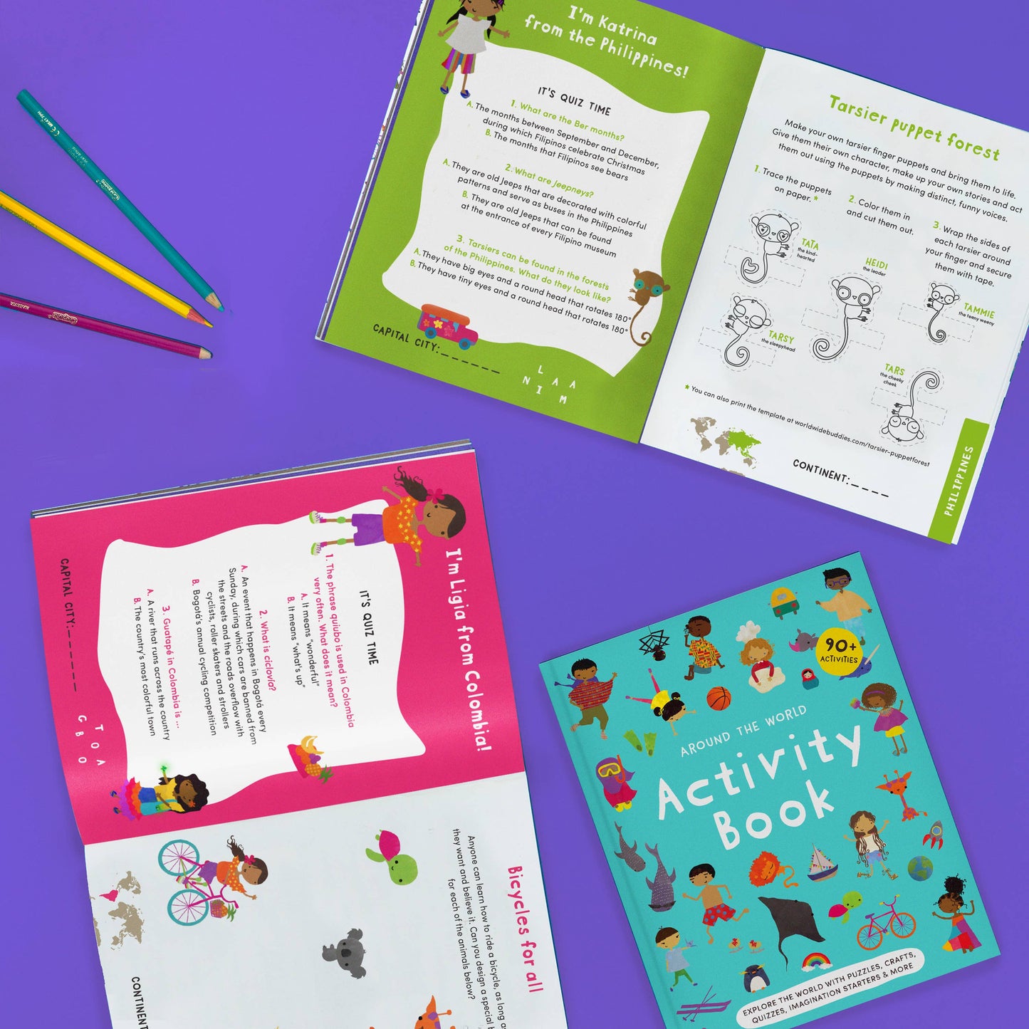 Worldwide Buddies - Around the World Activity Book | Summer Activities for Kids