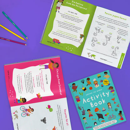 Worldwide Buddies - Around the World Activity Book | Summer Activities for Kids
