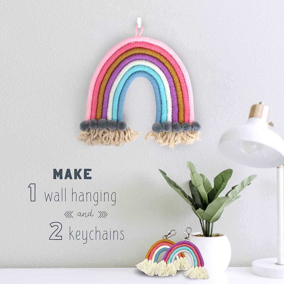 Doodle Hog - DIY Rainbow Yarn Bedroom Decor (Nursery Decor)
