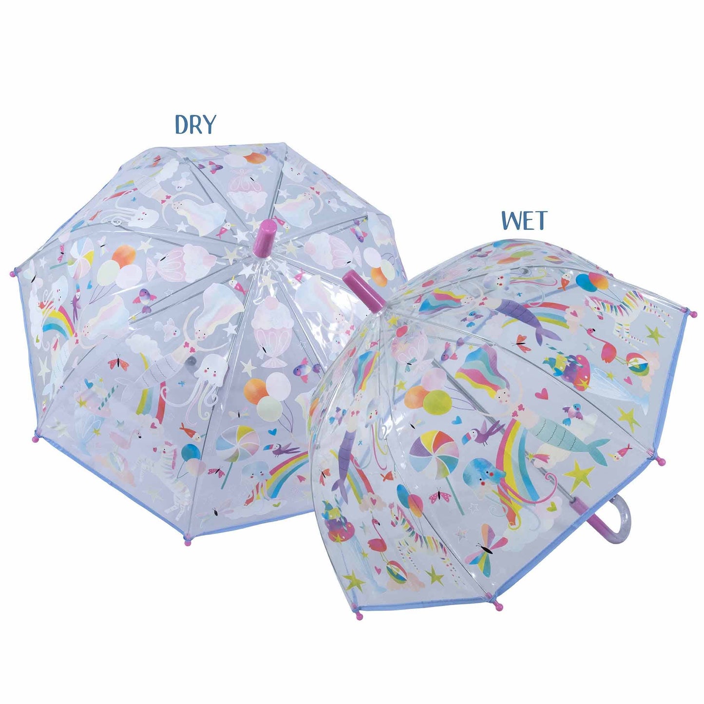 Floss and Rock - Fantasy Transparent Colour Changing Umbrella