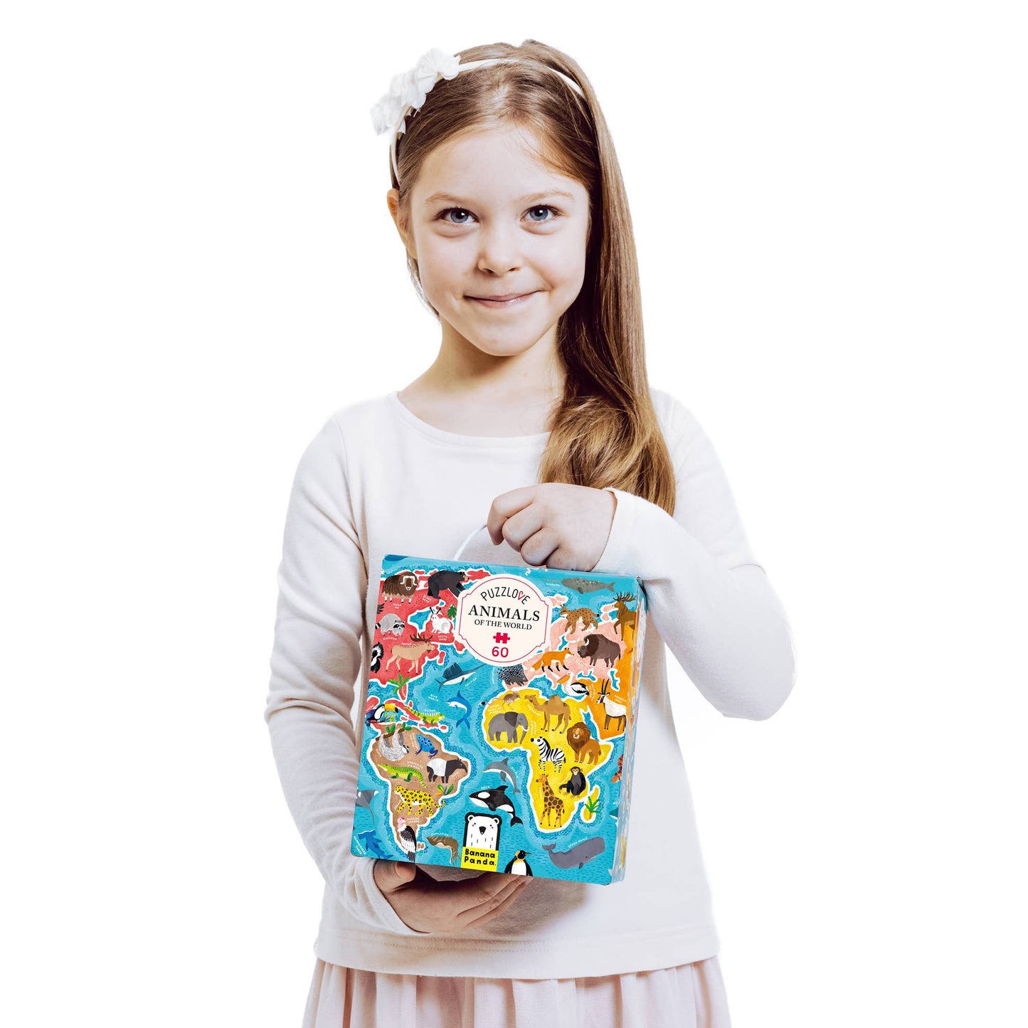 Banana Panda - Puzzlove Animals of the World 60-piece puzzle for age 4+