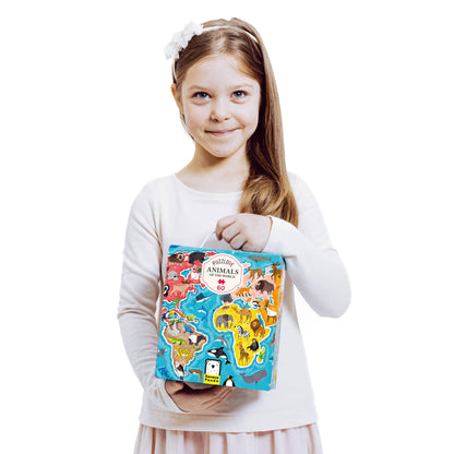 Banana Panda - Puzzlove Animals of the World 60-piece puzzle for age 4+