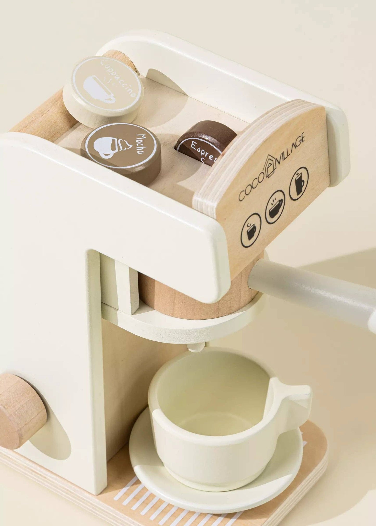 Coco Village - Wooden Coffee Maker Set - Foam