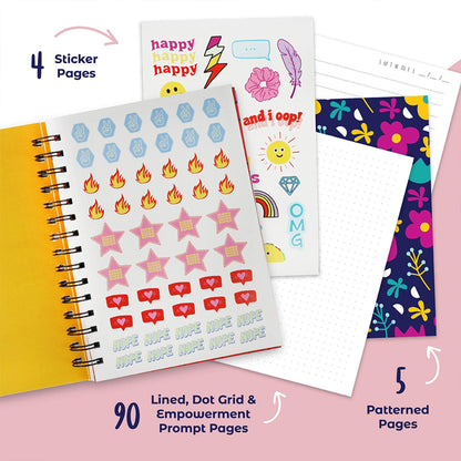 Doodle Hog - Empowerment Journal For Teenage Girls: Be Bold - Be Brave - Be You