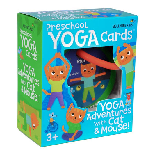 Mollybee Kids - Preschool Yoga Cards Yoga Adventures with Cat and Mouse