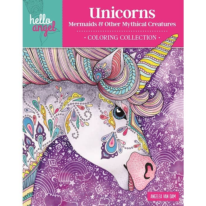 Unicorns, Mermaids Coloring Book