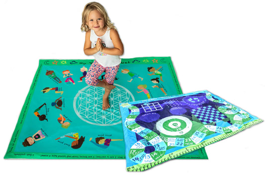 Yoga Poses and Games Learning Blanket for Toddlers
